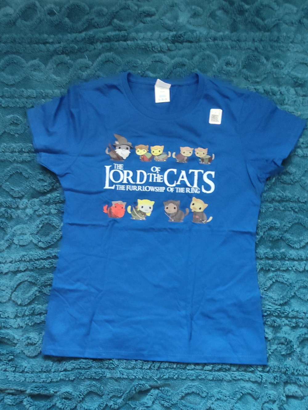 Blue 'Lord of the Cats' Graphic Women's Tee